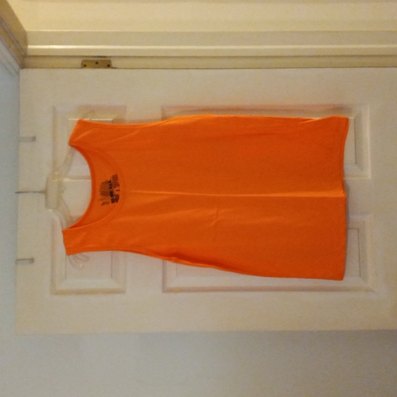 Mens L orange tank top - Picture 1 of 2